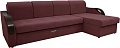 Сириус Лидер-6 с оттоманкой ППУ 300x165 (Eva 15 велюр темно-бордовый)