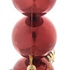 Елочная игрушка Серпантин Глянец шар 6 см 3 шт (темный рубин) 201-0835