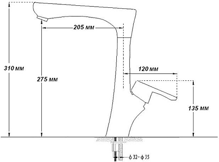 Смеситель GranFest 3923