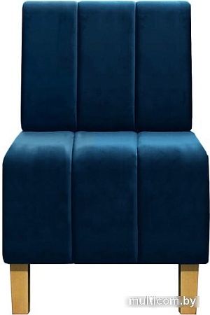 Интерьерное кресло Brioli Руди Полоса (велюр, B69 синий)