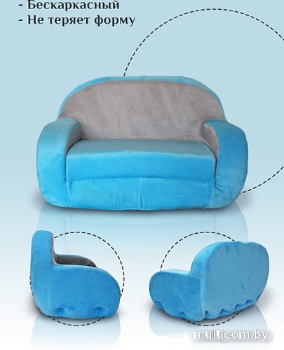 Диван для кукол SunRain Диван (голубой)