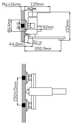 Смеситель Wisent WP30006