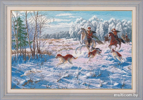 Набор для вышивания Овен Зимняя охота 1258