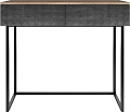 Консольный стол Shtabe Simple 7011 эко (графит/дуб веллингтон/черный)