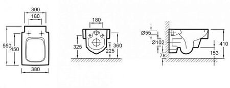 Унитаз Jacob Delafon Terrace [EDA102-00]