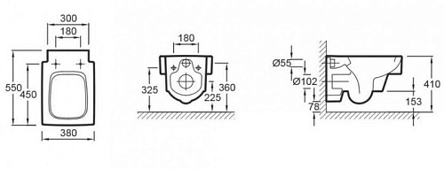 Унитаз Jacob Delafon Terrace [EDA102-00]