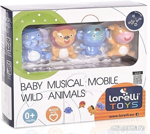 Музыкальная карусель (мобиль) Lorelli Дикие звери 1031025