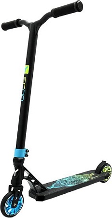 Самокат Y-Scoo Wolf 110 (синий/зеленый)