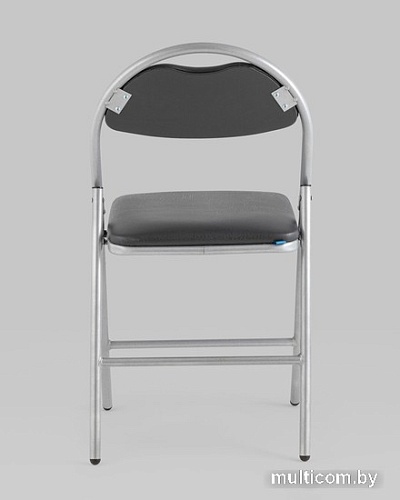 Стул Stool Group Hagen (экокожа серый/металлик)