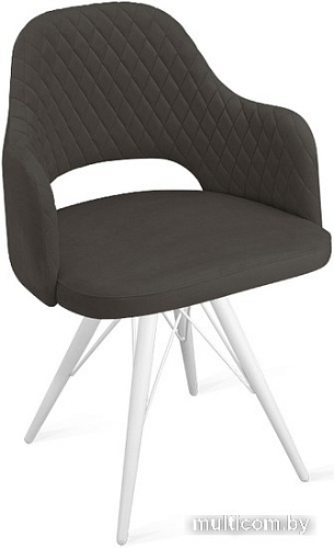 Стул Трия Калипсо К3 (белый матовый/велюр Confetti Stone)