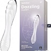 Двусторонний фаллоимитатор Satisfyer Dazzling Crystal 1 18.5 см 4045658 (прозрачный/стеклянный)