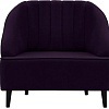 Интерьерное кресло Brioli Донато (велюр, B40 фиолетовый/темные ножки)