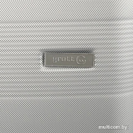 Чемодан-спиннер Grott 321-591/5-23 (серый/коричневый)