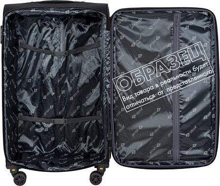 Чемодан-спиннер Solier STL2240 (L, синий/коричневый)