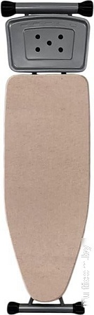 Чехол для гладильной доски Comfort Alumin С подложкой 120x42см (лен/пыльная роза)