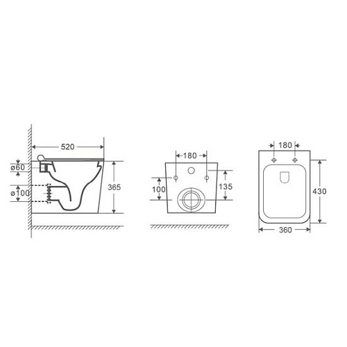 Унитаз Azario Boca AZ-2002