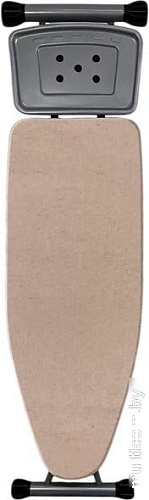 Чехол для гладильной доски Comfort Alumin С подложкой 120x42см (лен/пыльная роза)