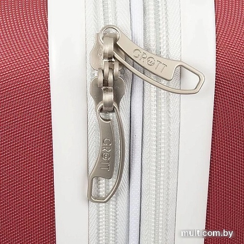 Чемодан-спиннер Grott 263-MD2203/5-24 (бордовый)