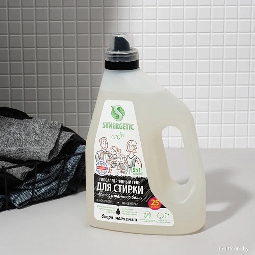 Гель для стирки Synergetic Black Protect биоразлагаемый 1.5 л