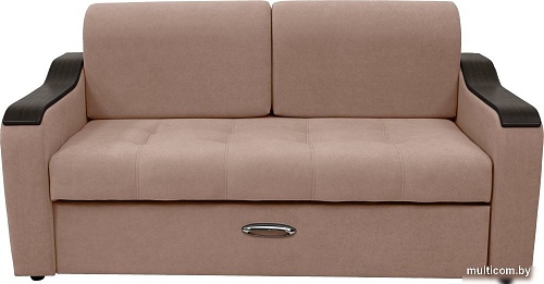 Диван Сириус Лидер-3 НПБ 185x110 (Eva 02 велюр светло-бежевый)