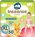 Подгузники Inseense Classic Plus XL 12-20 кг InsCXL50Lime (50 шт)