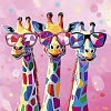 Алмазная мозаика Феникс+ Три жирафа 71435