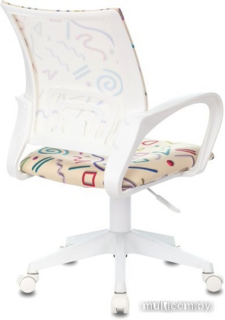 Компьютерное кресло Бюрократ Burokids 1W 1920820 (песочный Sticks 02/пластик белый)
