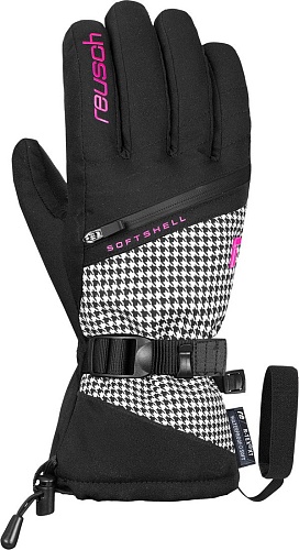 Горнолыжные перчатки Reusch Demi R-TEX XT 6331227-7697 (р-р 6, Black/Pied De Poule)