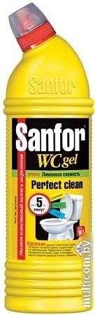 Средство для унитаза Sanfor WC Gel Лимонная свежесть 750 г