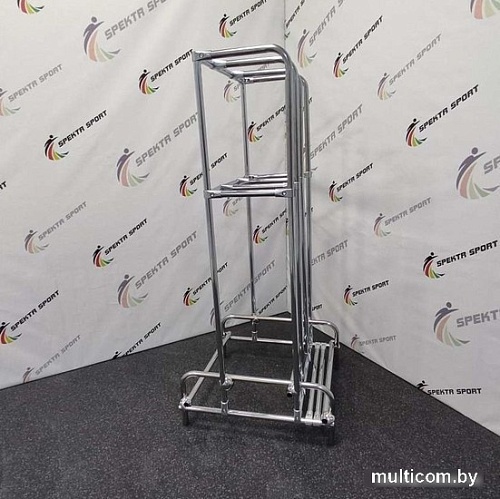 Стойка/стеллаж Spektr Sport Для хранения бодибаров хромированная сталь (на 27 шт)