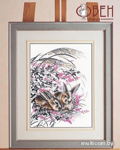 Набор для вышивания Овен Кролики 1428
