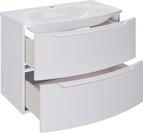 Belux Тумба под умывальник Ганновер НП 80-02 (белый глянец)
