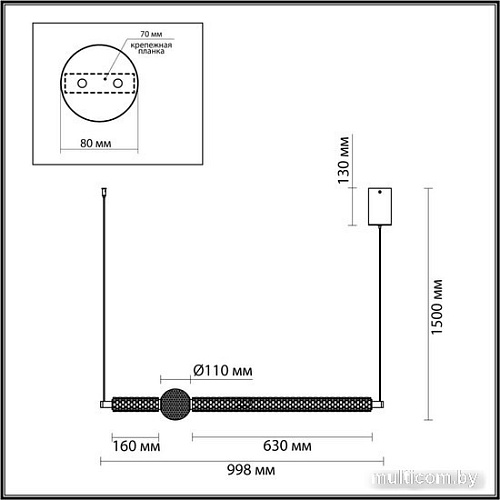 Подвесная люстра Odeon Light Crystal 5007/28L