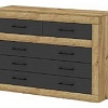Комод Интерлиния Loft LT-5Ш (дуб золотой-антрацит)
