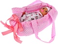 Пупс Пластмастер Эля в переноске 22 см 10356