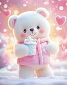 Алмазная мозаика Феникс+ Зимний мишка 70798