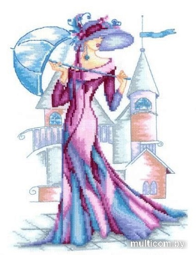 Набор для вышивания Сделай своими руками Пурпурный шелк Р-13С