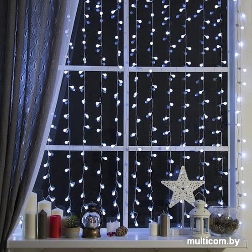 Световой дождь Luazon Занавес 360 LED 2х1.5м (белый) 2361721