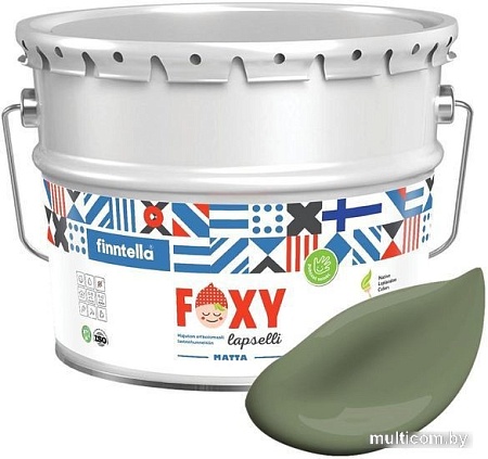 Краска Finntella Foxy Lapselli Matte Puisto F-50-1-9-FL268 9 л (зеленый)