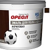 Эмаль Ореол Акриловая полуматовая для пола 0.9 кг (венге)