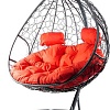 Подвесное кресло M-Group Для двоих 11450306 (серый ротанг/красная подушка)