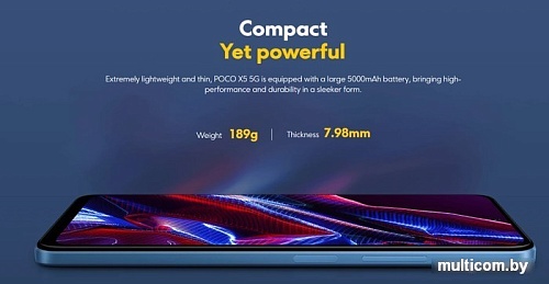 Смартфон POCO X5 5G 6GB/128GB международная версия (черный)