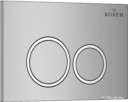 Унитаз подвесной Roxen Porto One Rimless 6 в 1 StounFix Slim 516917 (кнопка: хром)