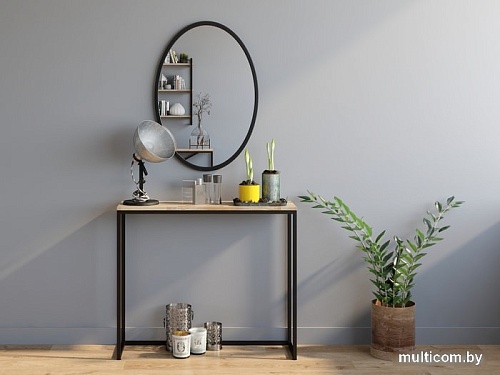 Журнальный столик LoftyHome Мальборк Мрамор Сноу консольный (серый)