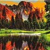 Картина по номерам Остров Сокровищ Горное озеро 662462