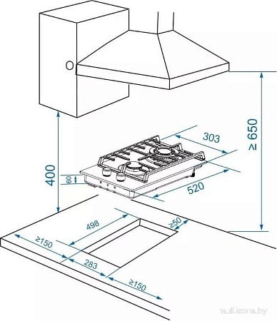Варочная панель ZorG HAG31 FDW white