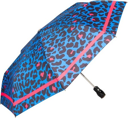 Зонт Moschino 8013-OCF Animal Logo Blue