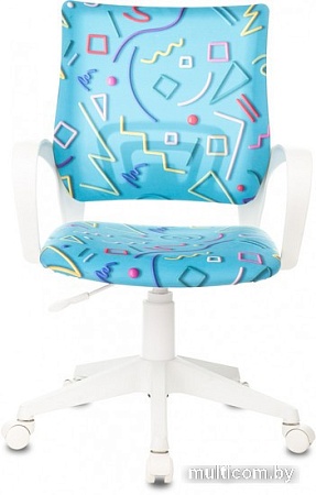 Компьютерное кресло Бюрократ Burokids 1W 1920811 (голубой Sticks 06/пластик белый)