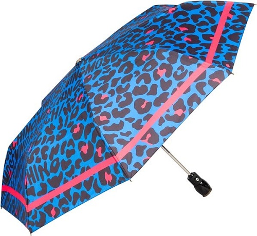 Зонт Moschino 8013-OCF Animal Logo Blue