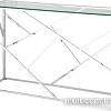 Консольный стол Stool Group Арт Деко 115x30 ECST-015 (прозрачное стекло/сталь серебристый)
